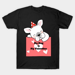 My Dog Is My Valentine T-Shirt